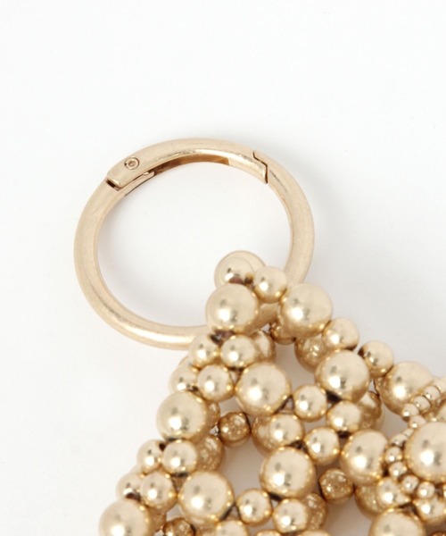 GLOBAL WORK（グローバルワーク）の「ビーズバッグチャーム/657420（キーホルダー・レディース・ライトイエロー/ブラック/ライトグレー・FREE）」の6枚目の写真