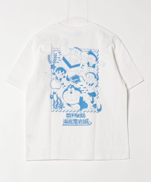 HOMEGAME（ホームゲーム）の「HOMEGAME｜映画ドラえもん - Tシャツ [POSTAGE STAMP TEE HG260102]（Tシャツ/カットソー・メンズ・サックスブルー/ブラック/ホワイト・XX-LARGE/X-LARGE/LARGE/MEDIUM/SMALL）」の15枚目の写真