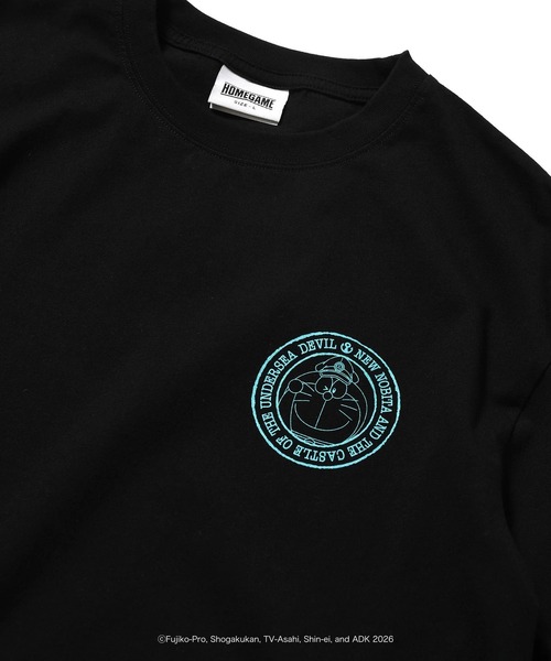HOMEGAME（ホームゲーム）の「HOMEGAME｜映画ドラえもん - Tシャツ [POSTAGE STAMP TEE HG260102]（Tシャツ/カットソー・メンズ・サックスブルー/ブラック/ホワイト・XX-LARGE/X-LARGE/LARGE/MEDIUM/SMALL）」の9枚目の写真