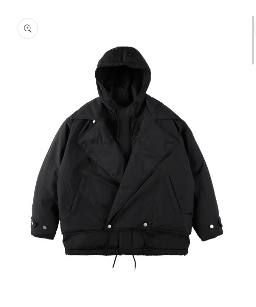 PHINGERIN(フィンガリン)の「【PHINGERIN】フィンガリン DOUBLE CUSHY HOODED JACKET(その他アウター・メンズ・ブラック・MEDIUM)」の1枚目の写真