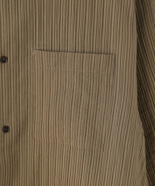 JOURNAL STANDARD（ジャーナルスタンダード）の「【TONYWACK/トニーワック】 LYOCELL OVERSIZED STRIPE SHIRT（シャツ/ブラウス・レディース・カーキ・MEDIUM）」の3枚目の写真