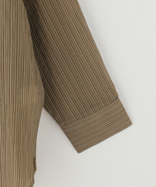 JOURNAL STANDARD（ジャーナルスタンダード）の「【TONYWACK/トニーワック】 LYOCELL OVERSIZED STRIPE SHIRT（シャツ/ブラウス・レディース・カーキ・MEDIUM）」の4枚目の写真