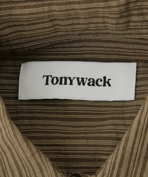 JOURNAL STANDARD（ジャーナルスタンダード）の「【TONYWACK/トニーワック】 LYOCELL OVERSIZED STRIPE SHIRT（シャツ/ブラウス・レディース・カーキ・MEDIUM）」の7枚目の写真