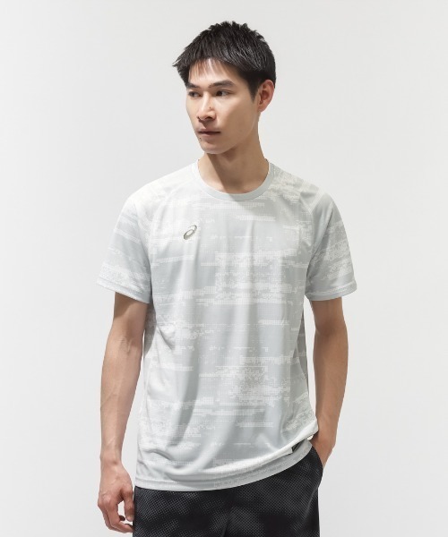 ASICS(アシックス)の「アシックス ASICS クールサマーニットショートスリーブシャツ(Tシャツ/カットソー・メンズ・ブラック/ホワイト/ダークブルー・M/L/LL)」の1枚目の写真