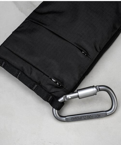 Topologie(トポロジー)の「Topologie/トポロジー Phone Sacoche Tech Sateen フォンサコッシュ【バッグ単体】(ショルダーバッグ・メンズ・ブラック・F)」の7枚目の写真