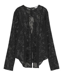 CLANE（クラネ）の「【CLANE/クラネ】BACK DESIGN FLOWER LACE TOPS/バックデザインフラワートップス（シャツ/ブラウス）」