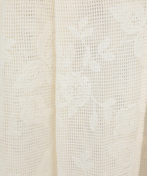 CLANE（クラネ）の「【CLANE/クラネ】BACK DESIGN FLOWER LACE TOPS/バックデザインフラワートップス（シャツ/ブラウス・レディース・ブラック/ホワイト/オレンジ・FREE）」の10枚目の写真