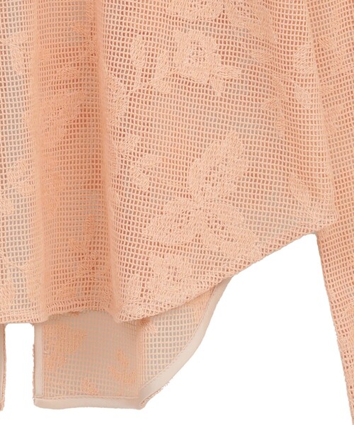 CLANE（クラネ）の「【CLANE/クラネ】BACK DESIGN FLOWER LACE TOPS/バックデザインフラワートップス（シャツ/ブラウス・レディース・ブラック/ホワイト/オレンジ・FREE）」の22枚目の写真