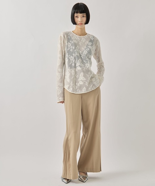 CLANE クラネ　ヴィンテージフラワー刺繍ブラウス CLANE（クラネ）の「VINTAGE FLOWER EMBROIDERY SHIRT（シャツ
