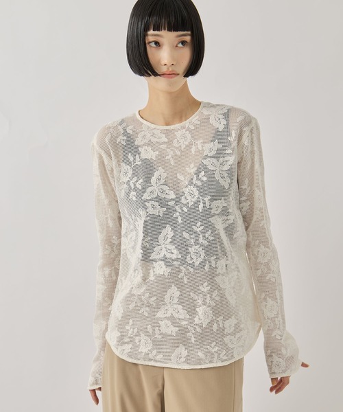 クラネ CIRCLE FLOWER TOPS カットソー フレンチスリーブ 総柄 CLANE×田中みな実】先行予約第一弾「花柄シリーズ」が本日1月15日（金