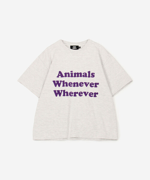 Bshop（ビショップ）の「STUDIO WEAREALLANIMALS | Whatever Whenever 半袖Tシャツ WOMEN（Tシャツ/カットソー・レディース・グレー系その他・S）」の2枚目の写真
