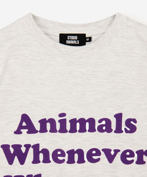 Bshop（ビショップ）の「STUDIO WEAREALLANIMALS | Whatever Whenever 半袖Tシャツ WOMEN（Tシャツ/カットソー・レディース・グレー系その他・S）」の4枚目の写真