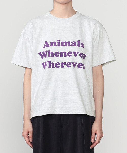 Bshop（ビショップ）の「STUDIO WEAREALLANIMALS | Whatever Whenever 半袖Tシャツ WOMEN（Tシャツ/カットソー・レディース・グレー系その他・S）」の8枚目の写真