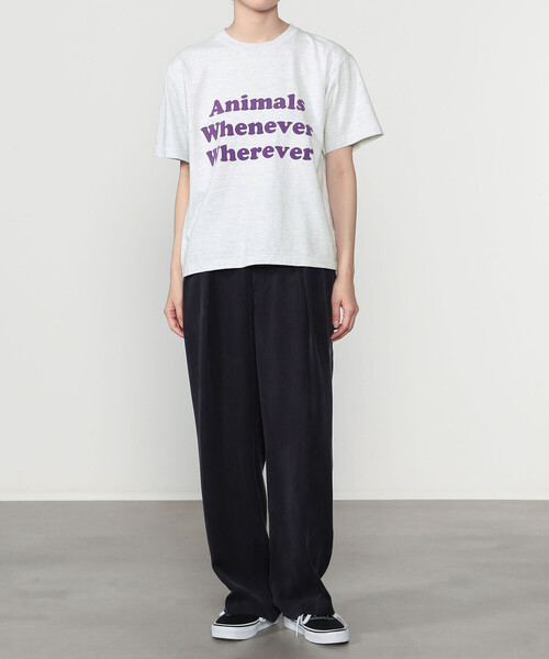 Bshop（ビショップ）の「STUDIO WEAREALLANIMALS | Whatever Whenever 半袖Tシャツ WOMEN（Tシャツ/カットソー・レディース・グレー系その他・S）」の11枚目の写真