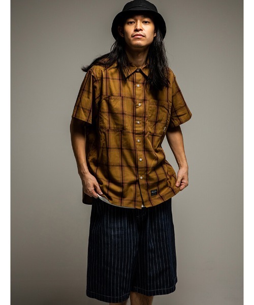 430（フォーサーティ）の「mp14917- ES STRIPE DENIM SHORTS デニムショートパンツ(26-098)（その他パンツ・メンズ・ブラック/インディゴブルー・3/2/1/0）」の4枚目の写真