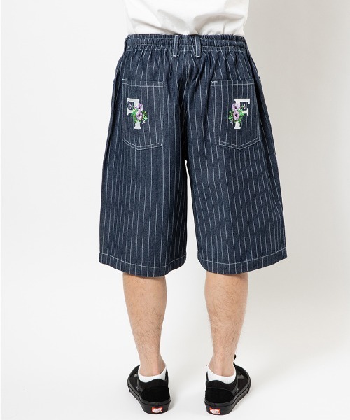 430（フォーサーティ）の「mp14917- ES STRIPE DENIM SHORTS デニムショートパンツ(26-098)（その他パンツ・メンズ・ブラック/インディゴブルー・3/2/1/0）」の9枚目の写真