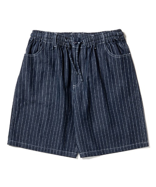 430（フォーサーティ）の「mp14917- ES STRIPE DENIM SHORTS デニムショートパンツ(26-098)（その他パンツ・メンズ・ブラック/インディゴブルー・3/2/1/0）」の10枚目の写真