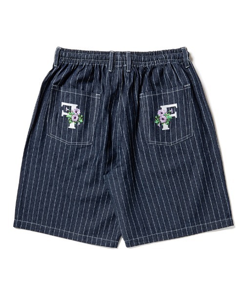 430（フォーサーティ）の「mp14917- ES STRIPE DENIM SHORTS デニムショートパンツ(26-098)（その他パンツ・メンズ・ブラック/インディゴブルー・3/2/1/0）」の11枚目の写真