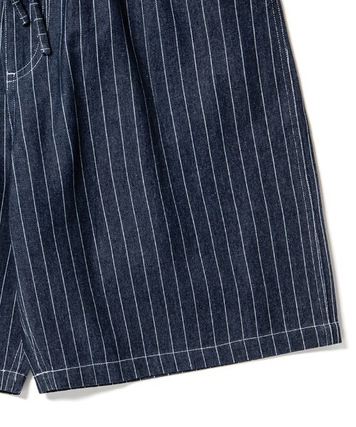 430（フォーサーティ）の「mp14917- ES STRIPE DENIM SHORTS デニムショートパンツ(26-098)（その他パンツ・メンズ・ブラック/インディゴブルー・3/2/1/0）」の15枚目の写真