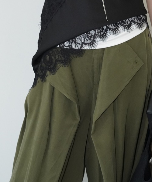 chuclla(チュクラ)の「アレンジドレープワイドパンツ chw26s169(その他パンツ・レディース・アイボリー/カーキ・L/M/S)」の13枚目の写真