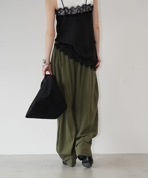 chuclla(チュクラ)の「アレンジドレープワイドパンツ chw26s169(その他パンツ・レディース・アイボリー/カーキ・L/M/S)」の15枚目の写真