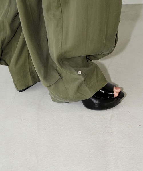 chuclla(チュクラ)の「アレンジドレープワイドパンツ chw26s169(その他パンツ・レディース・アイボリー/カーキ・L/M/S)」の18枚目の写真