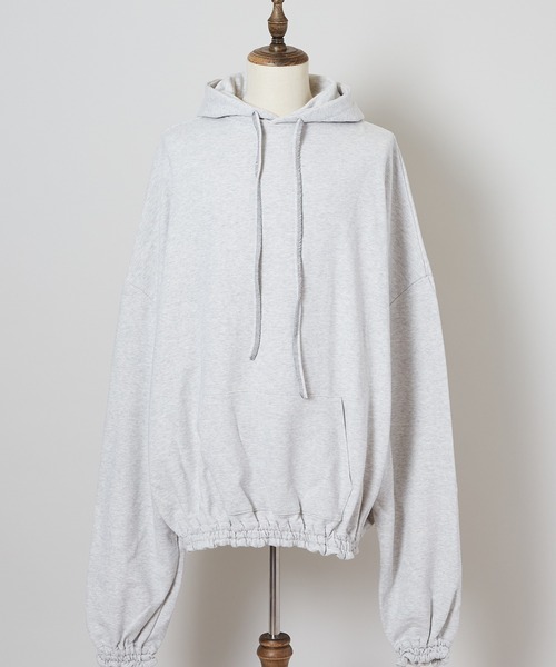 SHINYAKOZUKA（シンヤコヅカ）の「UPCYCLED GIANT HOODIE（スウェット・メンズ・ヘザーグレー/ライトグレー系/グレー系その他・X-SMALL/MEDIUM/SMALL）」の3枚目の写真