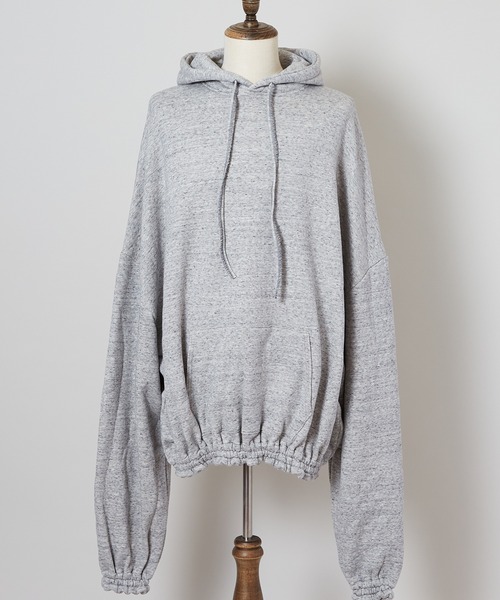 SHINYAKOZUKA（シンヤコヅカ）の「UPCYCLED GIANT HOODIE（スウェット・メンズ・ヘザーグレー/ライトグレー系/グレー系その他・X-SMALL/MEDIUM/SMALL）」の2枚目の写真