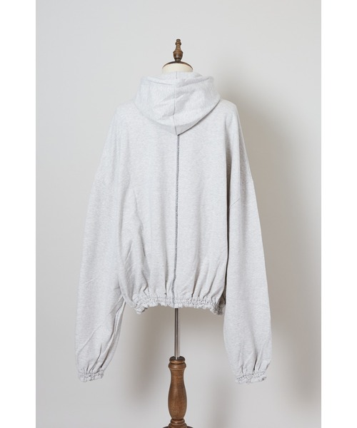 SHINYAKOZUKA（シンヤコヅカ）の「UPCYCLED GIANT HOODIE（スウェット・メンズ・ヘザーグレー/ライトグレー系/グレー系その他・X-SMALL/MEDIUM/SMALL）」の10枚目の写真