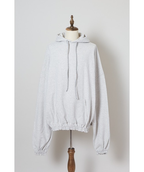 SHINYAKOZUKA（シンヤコヅカ）の「UPCYCLED GIANT HOODIE（スウェット・メンズ・ヘザーグレー/ライトグレー系/グレー系その他・X-SMALL/MEDIUM/SMALL）」の12枚目の写真