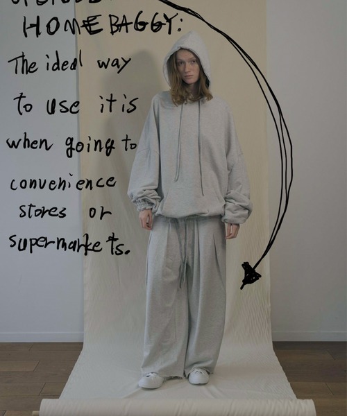 SHINYAKOZUKA（シンヤコヅカ）の「UPCYCLED GIANT HOODIE（スウェット・メンズ・ヘザーグレー/ライトグレー系/グレー系その他・X-SMALL/MEDIUM/SMALL）」の13枚目の写真