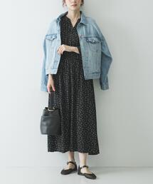 URBAN RESEARCH（アーバンリサーチ）の「ウエストシャーリングドットワンピース（ワンピース）」