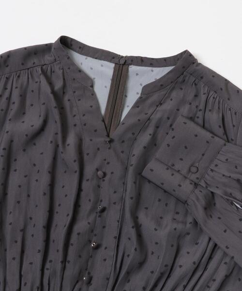 URBAN RESEARCH（アーバンリサーチ）の「ウエストシャーリングドットワンピース（ワンピース・レディース・チャコールグレー/ブラック・FREE）」の9枚目の写真