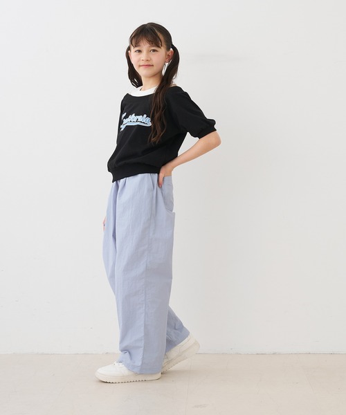 coca(coca)(コカ)の「キッズ アシメレースアップワイドパンツ(その他パンツ・キッズ・ブラック/ラベンダー・150/140/130/120)」の13枚目の写真