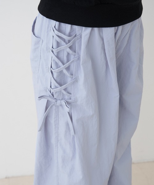 coca(coca)(コカ)の「キッズ アシメレースアップワイドパンツ(その他パンツ・キッズ・ブラック/ラベンダー・150/140/130/120)」の14枚目の写真