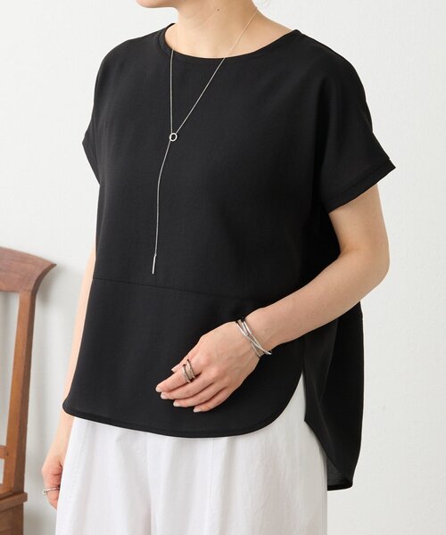 BEARDSLEY(ビアズリー)の「《4/2(木)18:00予約開始》ウシロコクーンブラウス(シャツ/ブラウス・レディース・ホワイト/ブラック・FREE)」の1枚目の写真