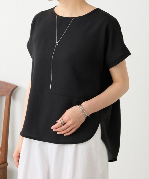 BEARDSLEY(ビアズリー)の「《4/2(木)18:00予約開始》ウシロコクーンブラウス(シャツ/ブラウス・レディース・ホワイト/ブラック・FREE)」の14枚目の写真