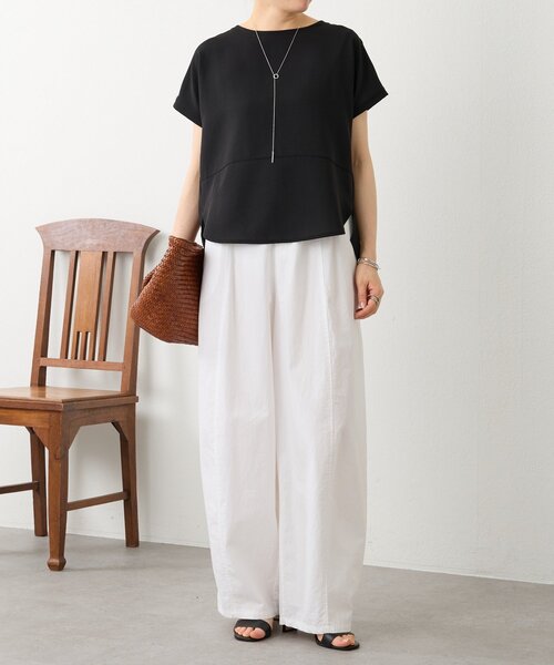 BEARDSLEY(ビアズリー)の「《4/2(木)18:00予約開始》ウシロコクーンブラウス(シャツ/ブラウス・レディース・ホワイト/ブラック・FREE)」の18枚目の写真