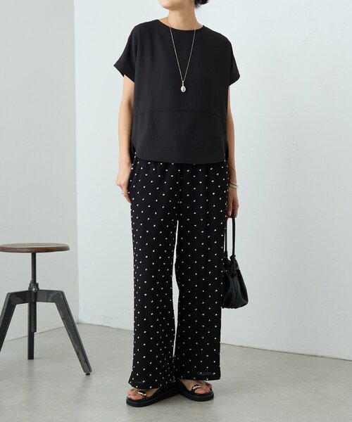 BEARDSLEY(ビアズリー)の「《4/2(木)18:00予約開始》ウシロコクーンブラウス(シャツ/ブラウス・レディース・ホワイト/ブラック・FREE)」の22枚目の写真