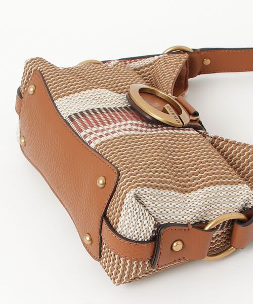 Guess（ゲス）の「CAMDEN Mini Shoulder Bag ショルダーバッグ（ショルダーバッグ・レディース・ブラウン/ホワイト×グリーン・ONE SIZE）」の14枚目の写真