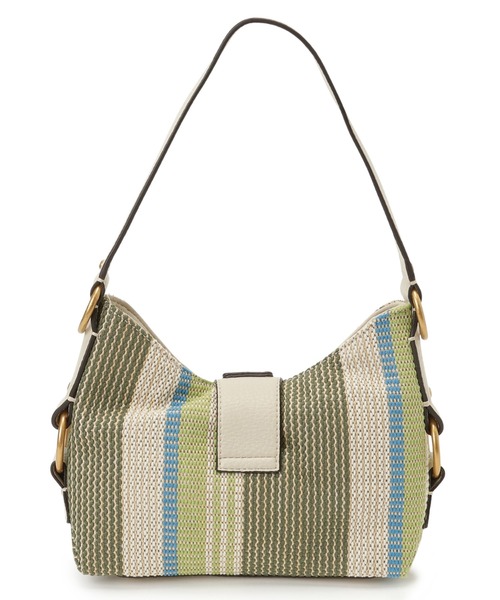 Guess（ゲス）の「CAMDEN Mini Shoulder Bag ショルダーバッグ（ショルダーバッグ・レディース・ブラウン/ホワイト×グリーン・ONE SIZE）」の4枚目の写真