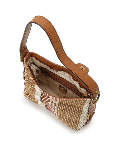 Guess（ゲス）の「CAMDEN Mini Shoulder Bag ショルダーバッグ（ショルダーバッグ・レディース・ブラウン/ホワイト×グリーン・ONE SIZE）」の7枚目の写真