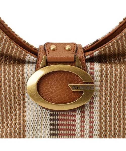 Guess（ゲス）の「CAMDEN Mini Shoulder Bag ショルダーバッグ（ショルダーバッグ・レディース・ブラウン/ホワイト×グリーン・ONE SIZE）」の8枚目の写真