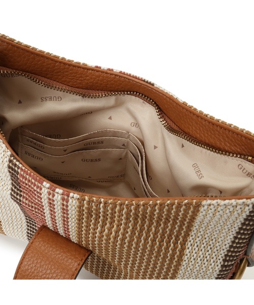 Guess（ゲス）の「CAMDEN Mini Shoulder Bag ショルダーバッグ（ショルダーバッグ・レディース・ブラウン/ホワイト×グリーン・ONE SIZE）」の11枚目の写真