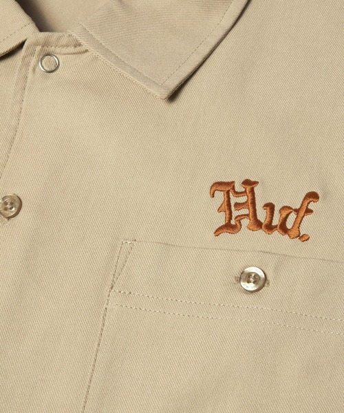 HUF（ハフ）の「FANTASIES WORK SHIRT（シャツ/ブラウス・メンズ・ダークグリーン/タン・S/M/L/XL）」の12枚目の写真