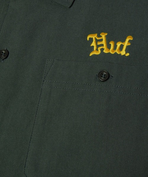 HUF（ハフ）の「FANTASIES WORK SHIRT（シャツ/ブラウス・メンズ・ダークグリーン/タン・S/M/L/XL）」の9枚目の写真