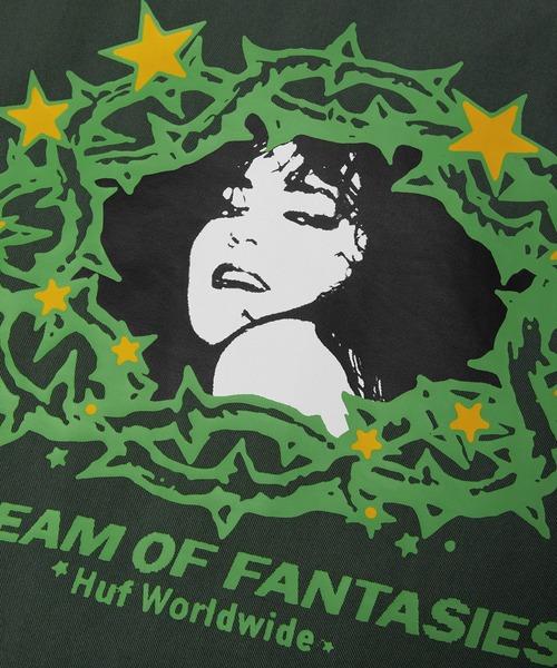 HUF（ハフ）の「FANTASIES WORK SHIRT（シャツ/ブラウス・メンズ・ダークグリーン/タン・S/M/L/XL）」の7枚目の写真