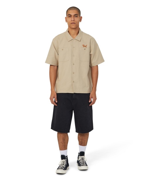 HUF（ハフ）の「FANTASIES WORK SHIRT（シャツ/ブラウス・メンズ・ダークグリーン/タン・S/M/L/XL）」の19枚目の写真