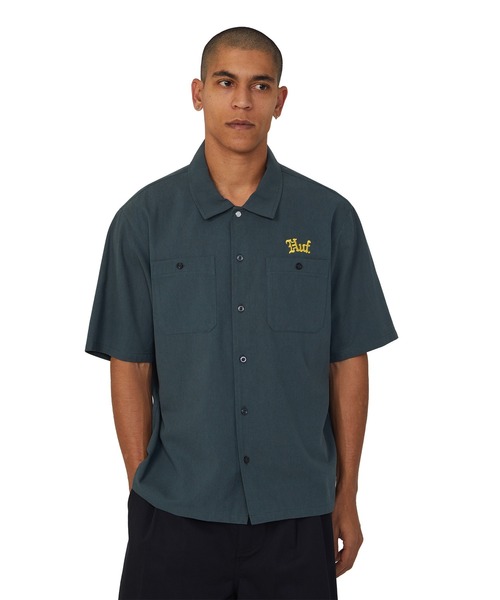 HUF（ハフ）の「FANTASIES WORK SHIRT（シャツ/ブラウス・メンズ・ダークグリーン/タン・S/M/L/XL）」の17枚目の写真