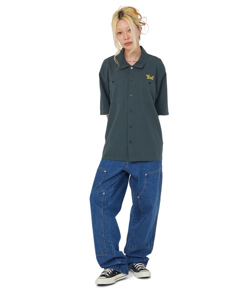 HUF（ハフ）の「FANTASIES WORK SHIRT（シャツ/ブラウス・メンズ・ダークグリーン/タン・S/M/L/XL）」の14枚目の写真
